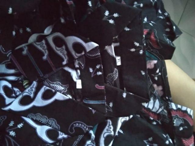 Batik Couple Keluarga Sania Ruffle Ori Ndoro Jowi Dnt Motif Singa Silver Sarimbit