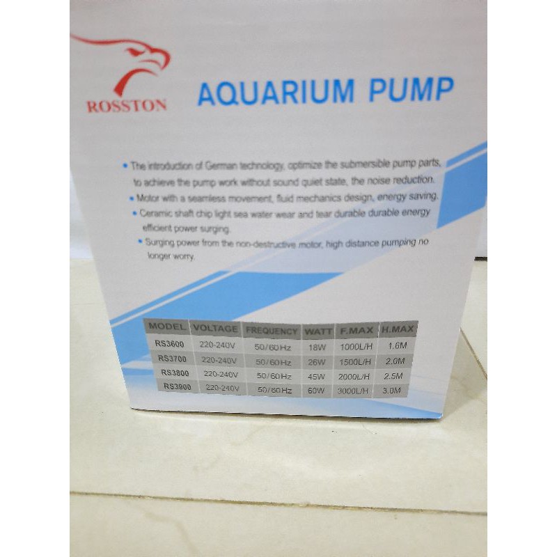 Promo termurah POMPA KOLAM AQUARIUM ROSSTON RS 3900