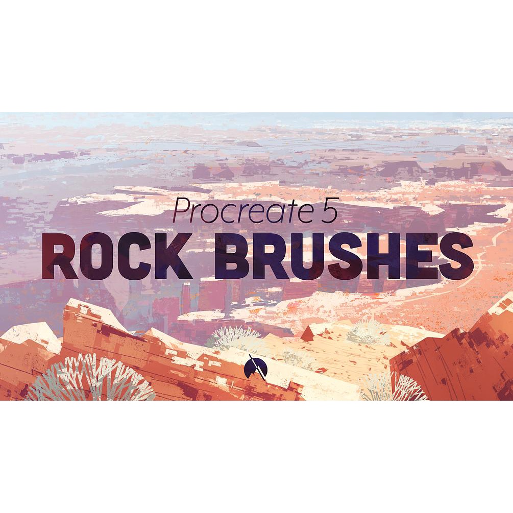 Procreate Brush - Rock Brushes for Landscape Painting