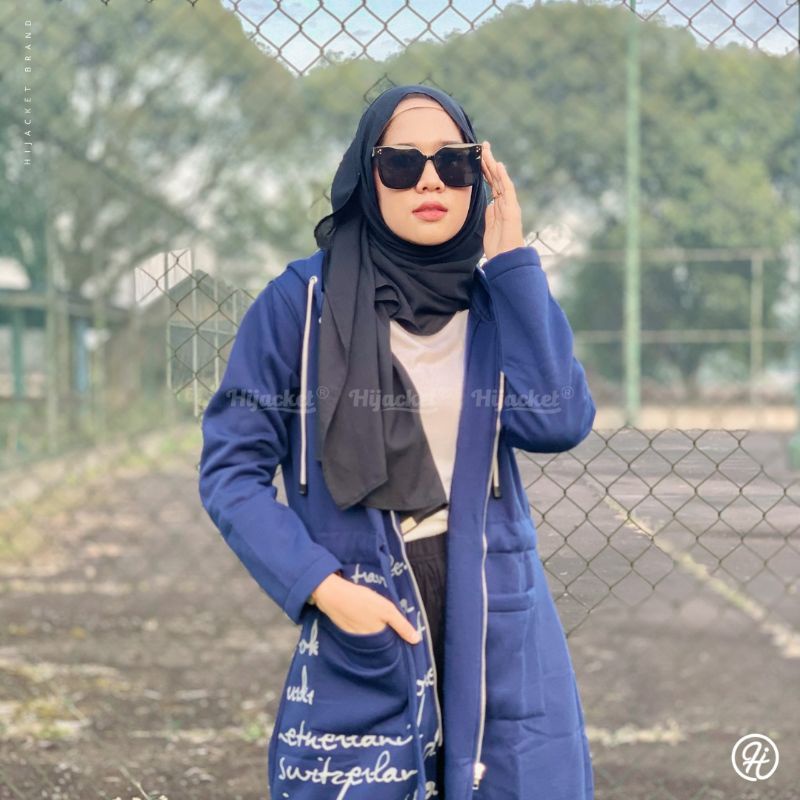 100% ORIGINAL - Jaket Sweater Wanita Muslimah Hijaber - Hijacket Urbanashion- Hijab Hijabers Panjang