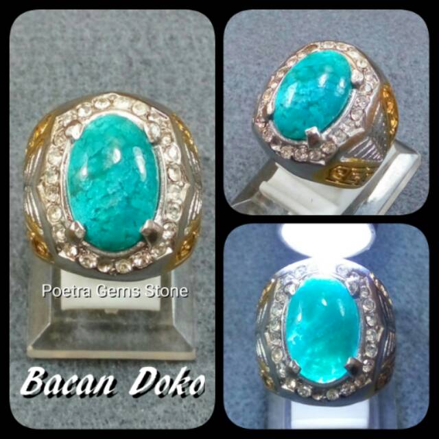 CINCIN BATU AKIK NATURAL BACAN DOKO SIZE KANTORAN TERMURAH