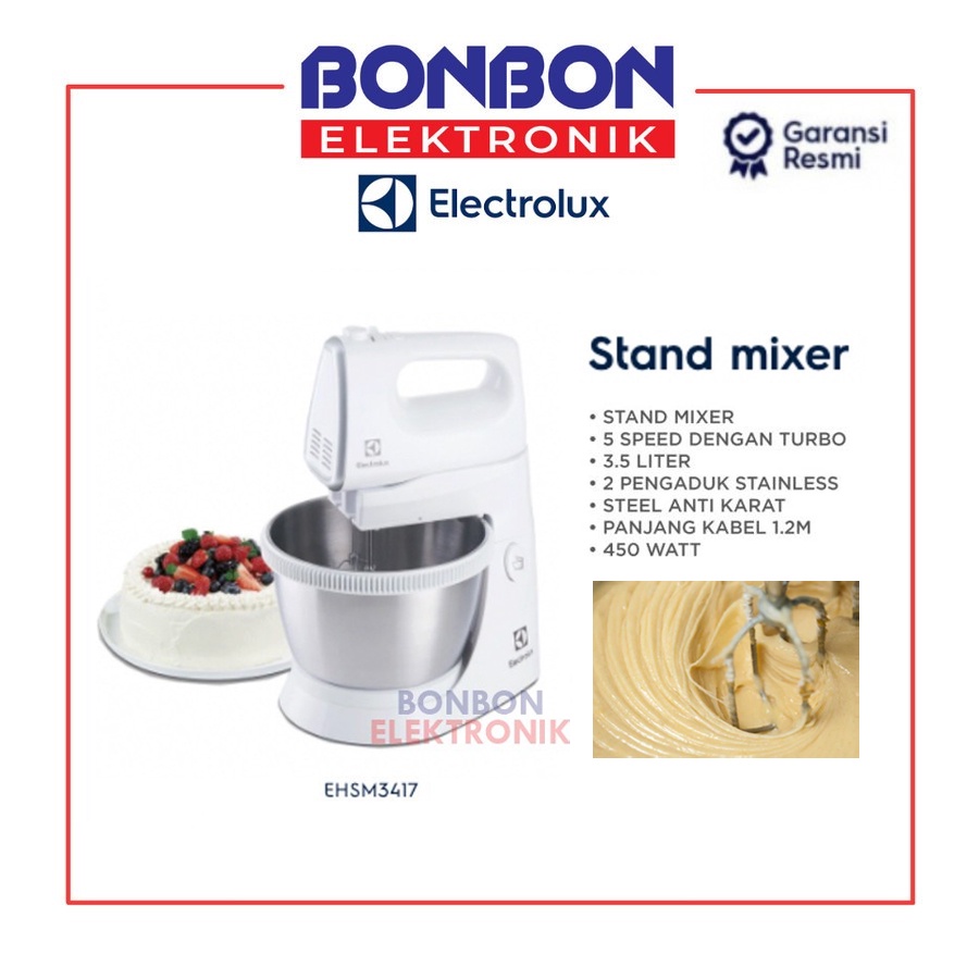 Electrolux Stand Mixer EHSM 3417 / EHSM3417 3.5L