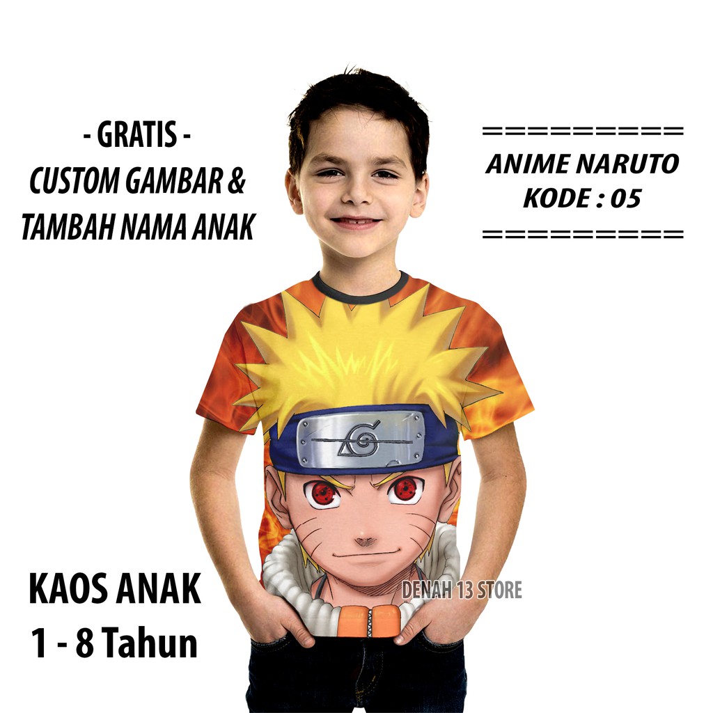 Baju Kaos Anak Naruto Kecil