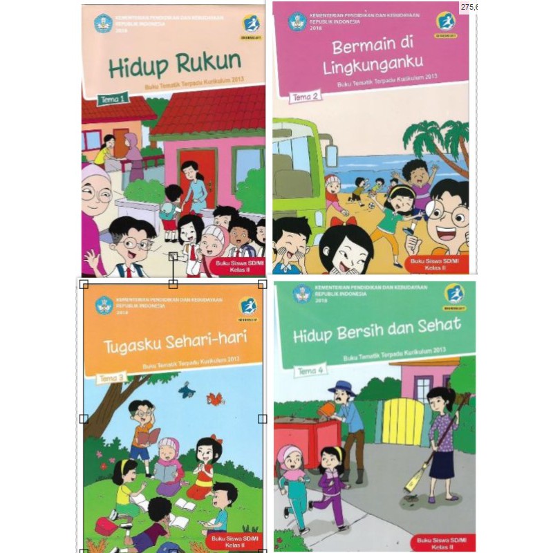 PAKET Buku Siswa SD Kelas 2 Tema 1 2 3 4 Semester 1 Kurikulum 2013