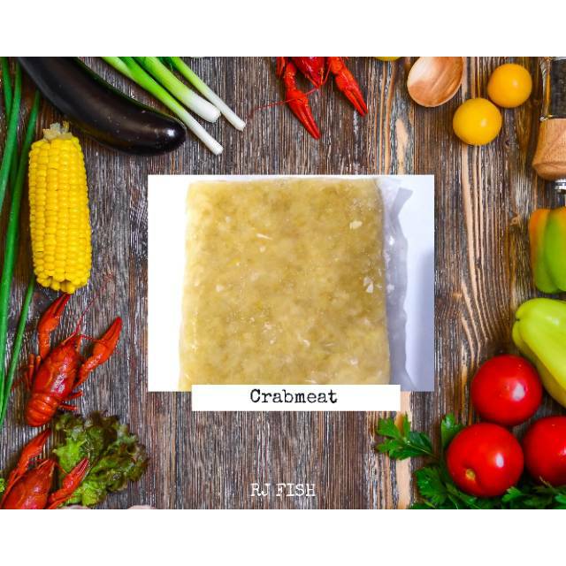 

CrabMeat Daging Putih Kepiting Asli RJ Fish 500gram