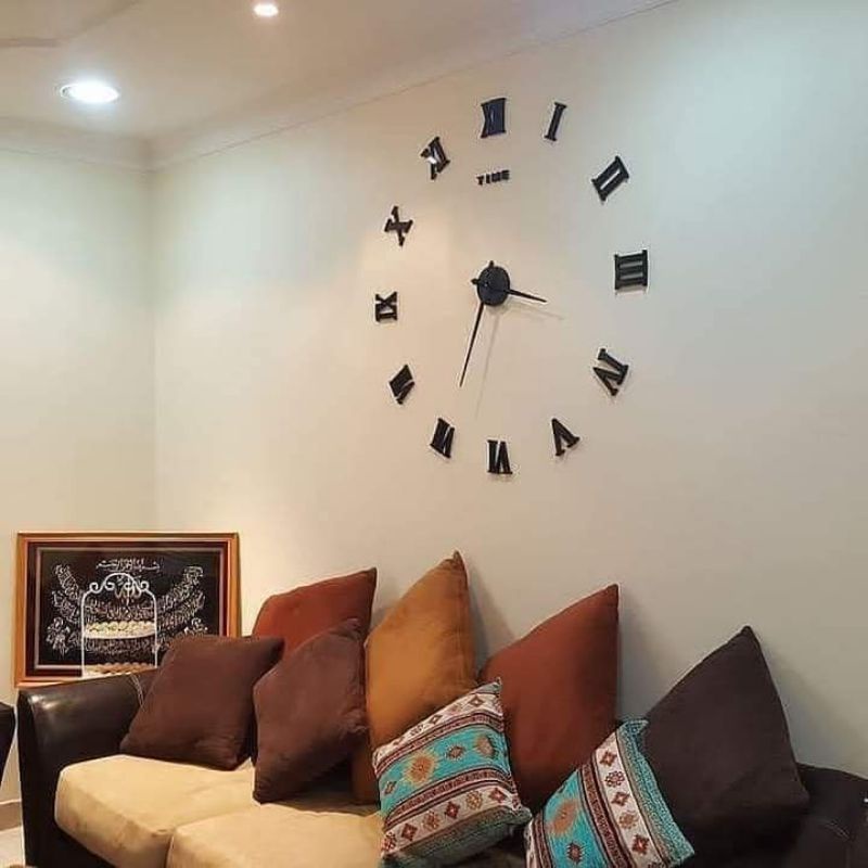 JAM DINDING JUMBO 150cm  JAM UNIK JAM DINDING 100% JUMBO JAM UNIK JAM DINDING 3D JAM DINDING TIDAK BERDETAK-4