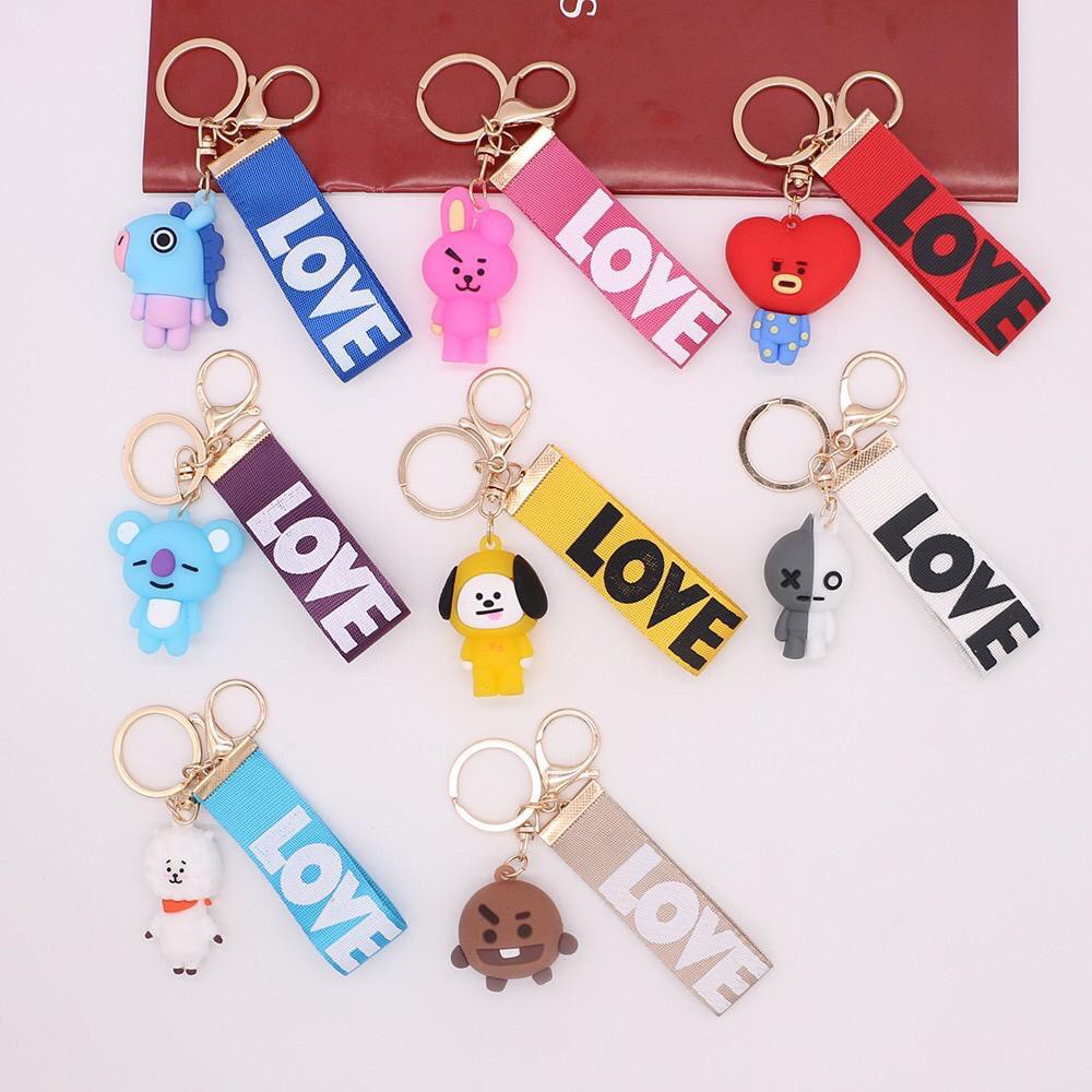 INFY - Keychain LOVE Gantungan Kunci Korea Boneka Kpop Lucu Aksesoris Tas Import A032