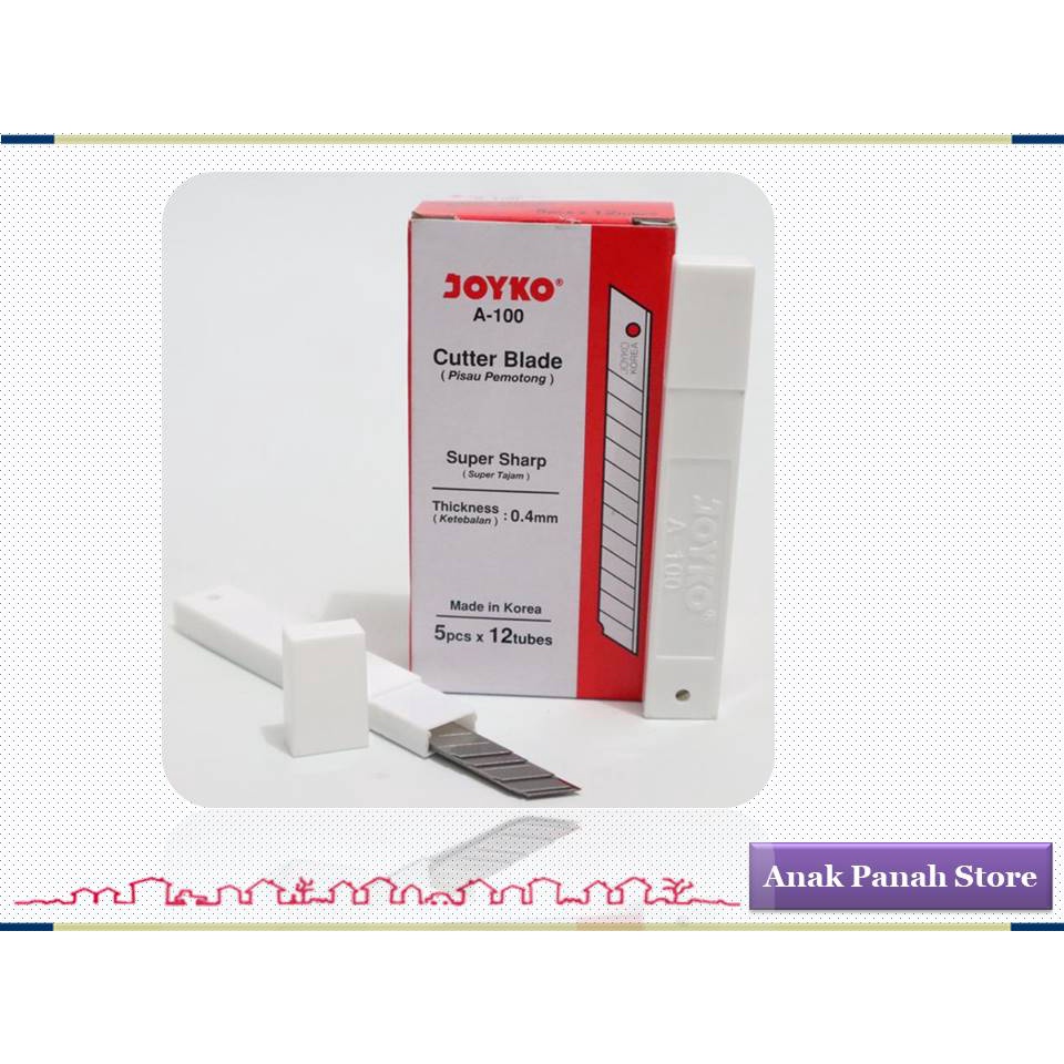

Isi Cutter Kecil Type A-100 Joyko ( Isi 12 tube )