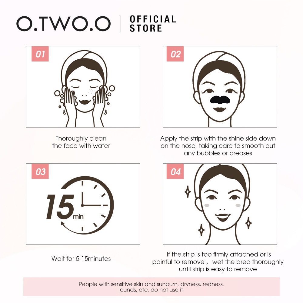 ORIGINAL O.TWO.O MASKER KOMEDO HITAM HIDUNG BLACKHEAD NOSE PATCH PEELING NOSE PATCH SN001