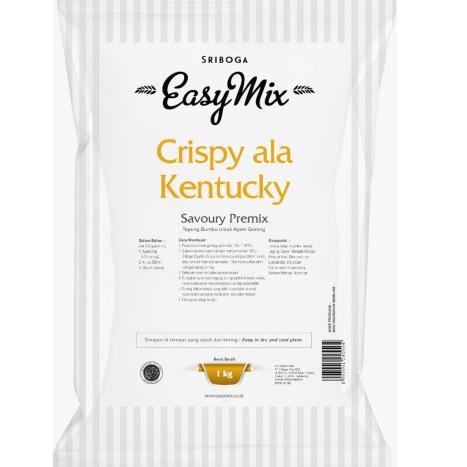 

[PROMO MET56] Sriboga EasyMix Waffle Sweet Premix 1 kg Sriboga EasyMix Crispy ala Kentucky 1 Kg Ready