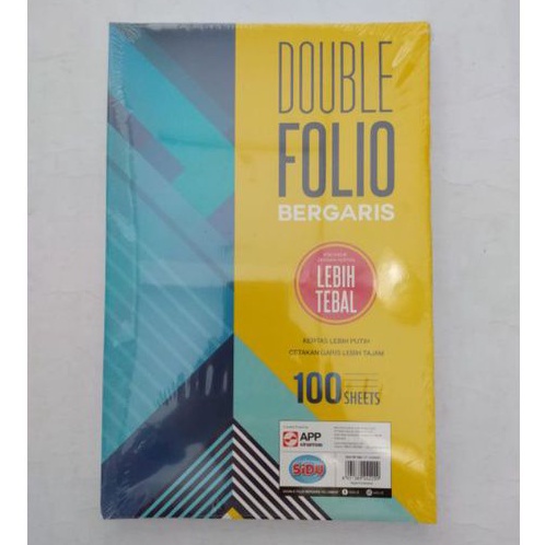 

Kertas Folio Bergaris 100 Lembar Sidu Double Folio Garis