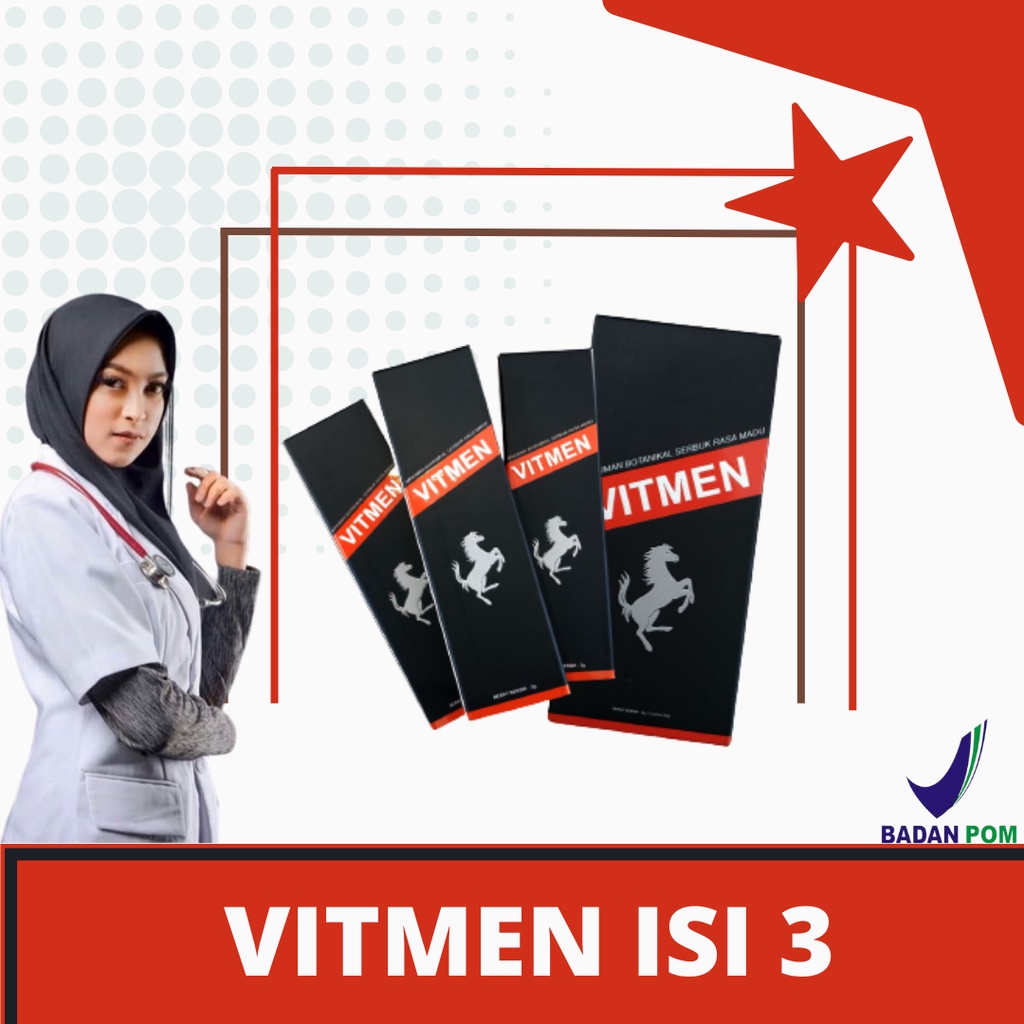 VITMEN KEMASAN EKONOMIS OBAT KUAT DEWASA BIKIN TAHAN LAMA ORIGINAL 100% | HERBAL | HALAL | BPOM | AS