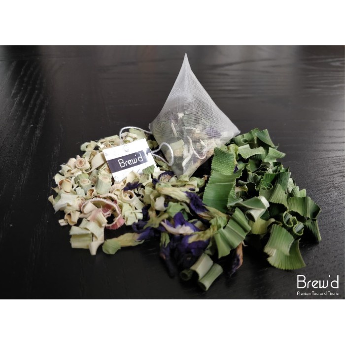 

TEH-DAUN- BLUEGRASS BUTTERFLY PEA LEMONGRASS PANDAN TEA BAG 1TB TEH BUNGA -DAUN-TEH.