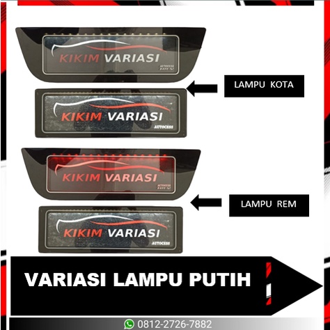 TEMPAT PLAT KHUSUS HRV + LAMPU (BIRU &amp; PUTIH)