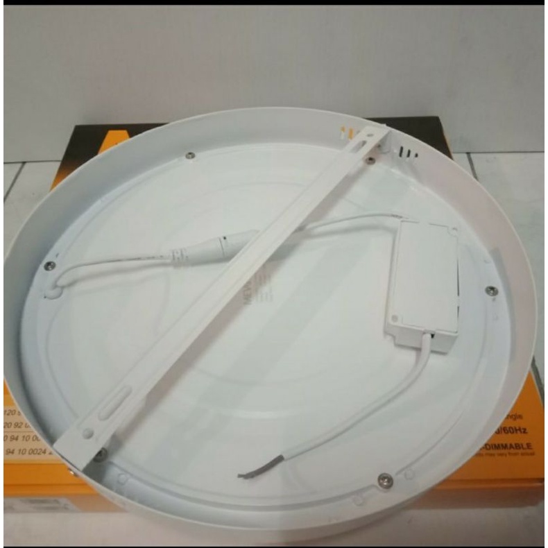 Meval Downlight Outbow Surface Slim 24W bulat dan kotak nyala putih. Led panel OB outbow tempel pavon 24Watt