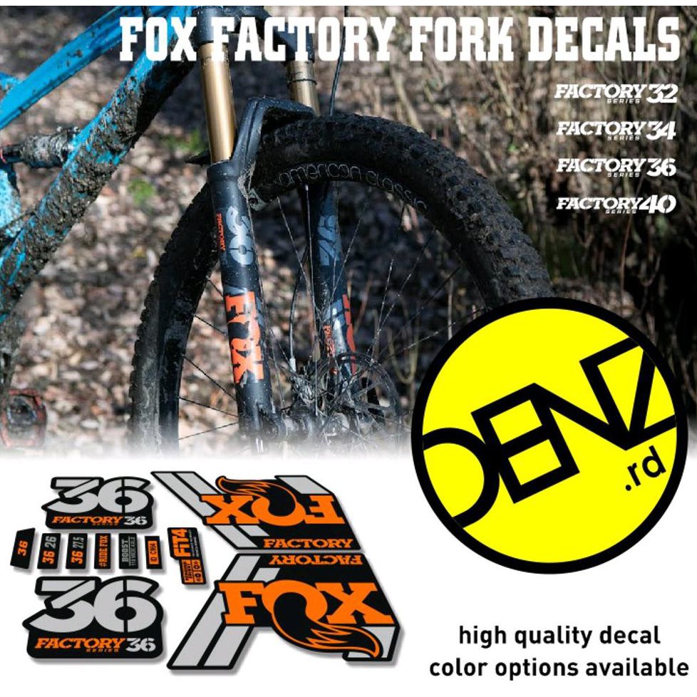 Decal Fork Fox Factory 36 Stiker Fork Fox