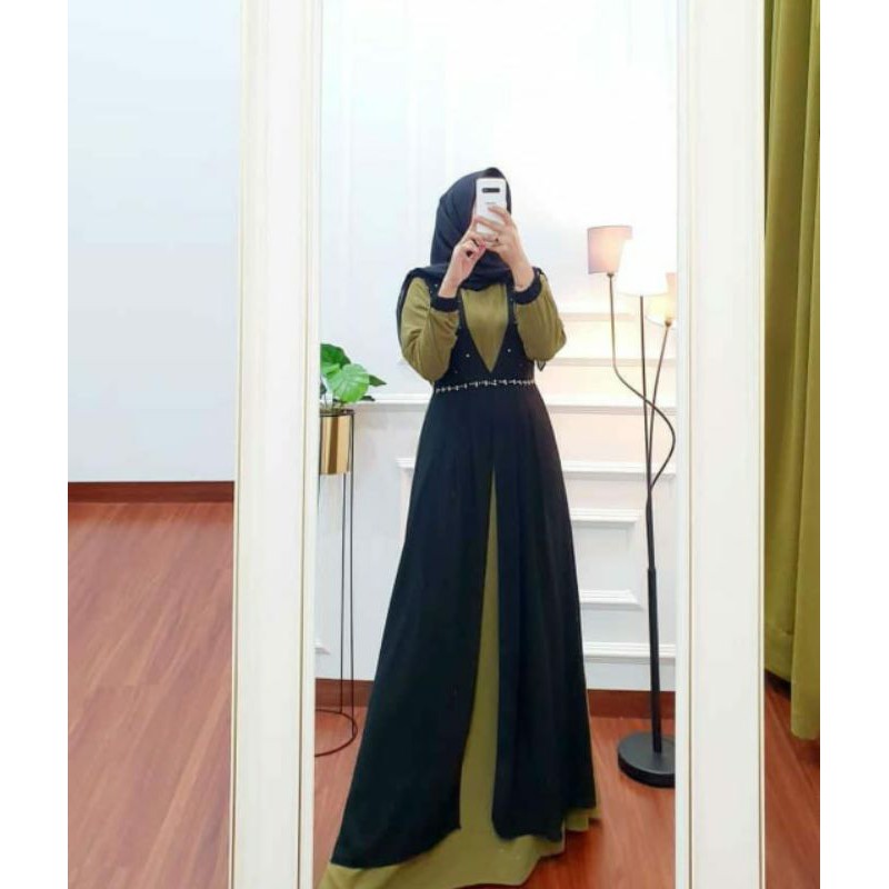 Gamis kondangan pesta/Gamis pesan jahit/gamis custom/gamis pre order