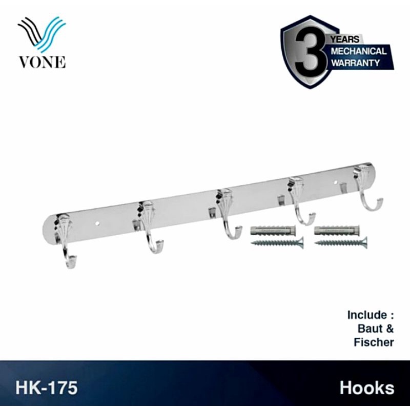 Hook Vone HK-175/Gantungan Baju Vone