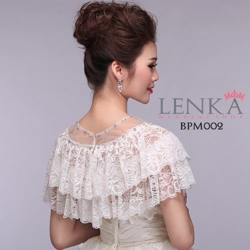 [SIAP KIRIM] AKSESORIS PENGANTIN BOLERO LACE WEDDING WANITA BPM002