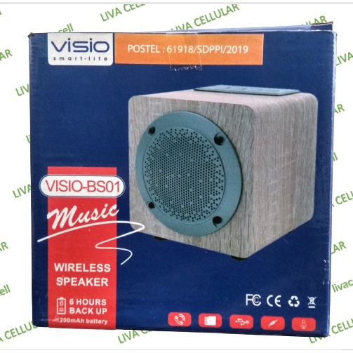 Visio BS01 Wireless Portable Speaker Super Bass Bluetooth Music