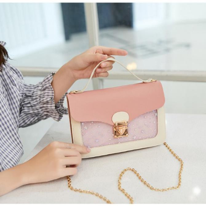 434 Tas Selempang Wanita Mini Kotak Simple Handbag NEW FASHION KOREA