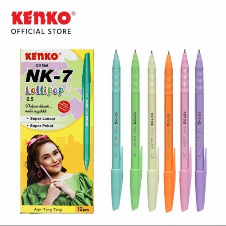 

Ballpen Kenko NK-7 Lollipop 1 BOX ISI 12PCS