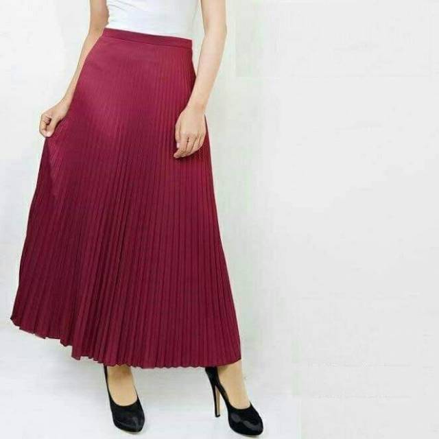 [BISA COD] ROK PLISKET / FLARE SKIRT HYGET