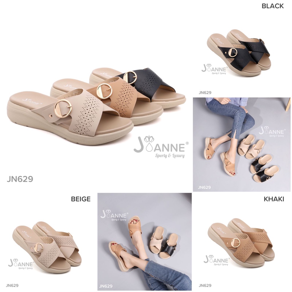 JOANNE Sandal Slipper Straps Shoes #JN629 ORIGINAL