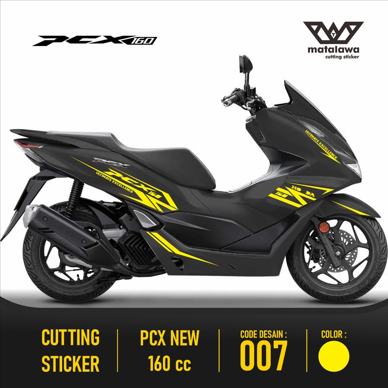 Cutting Sticker PCX 160 - Aksesoris Motor Stiker Striping Honda PCX 160 cc Skotlet Sticker Lis Varia