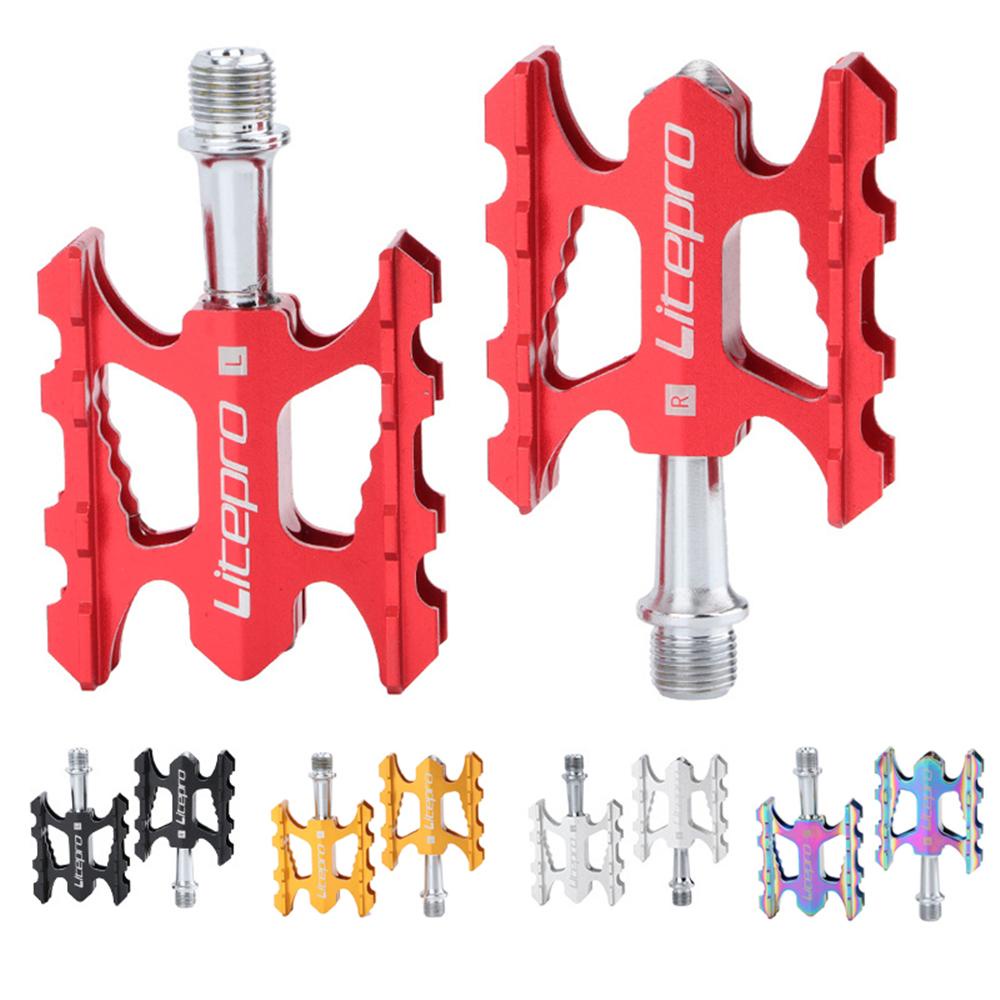 Lanfy Pedal Sepeda Non-slip Outdoor Sealed Bearing Aluminium Alloy MTB Aksesoris Bersepeda Jalan