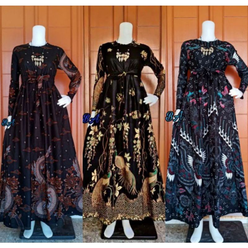 MS GAMIS BATIK FASHION SRIWEDARI MAXI BUMIL/BUSUI BUSANA MUSLIM