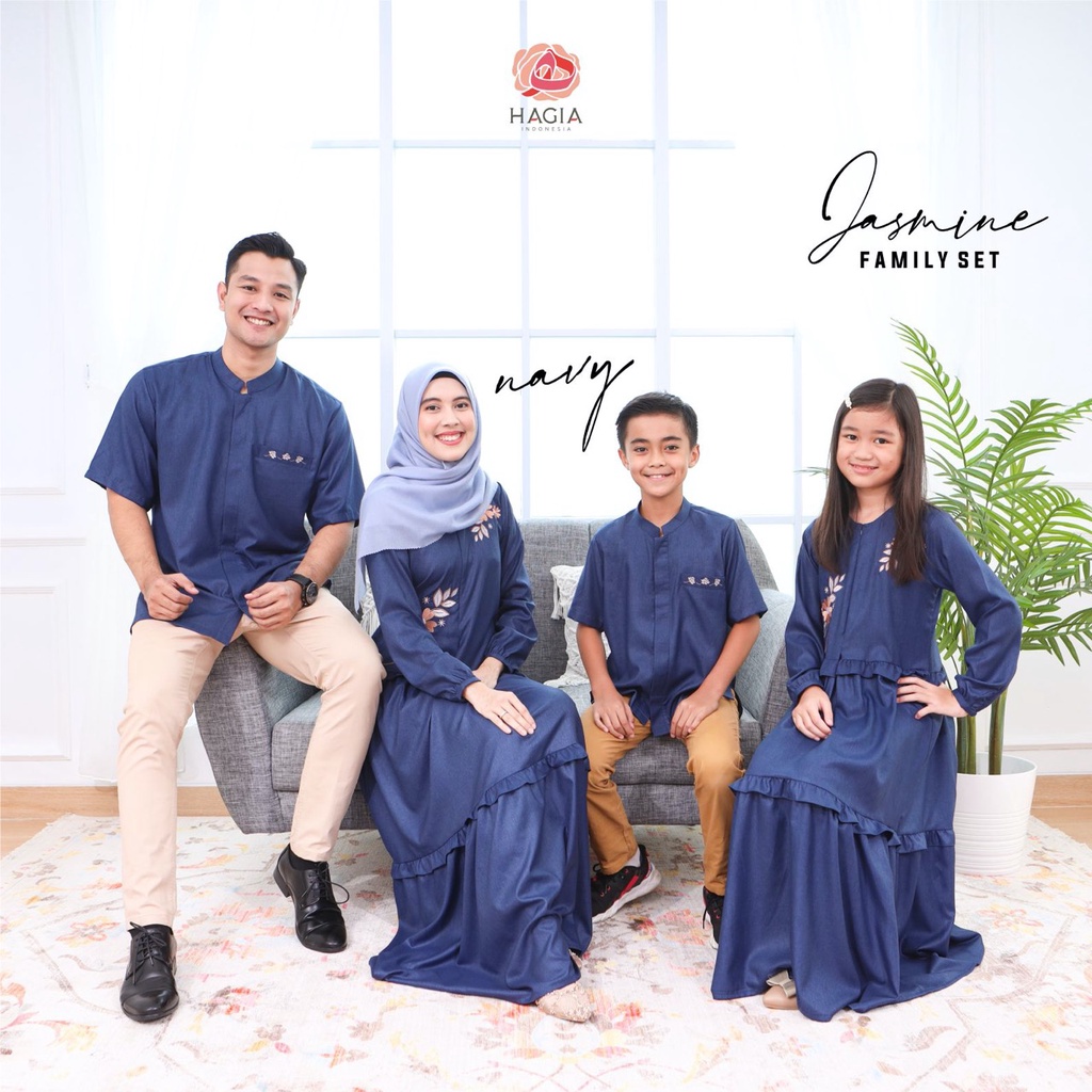 JASMINE Family Set NAVY by Hagia Indonesia