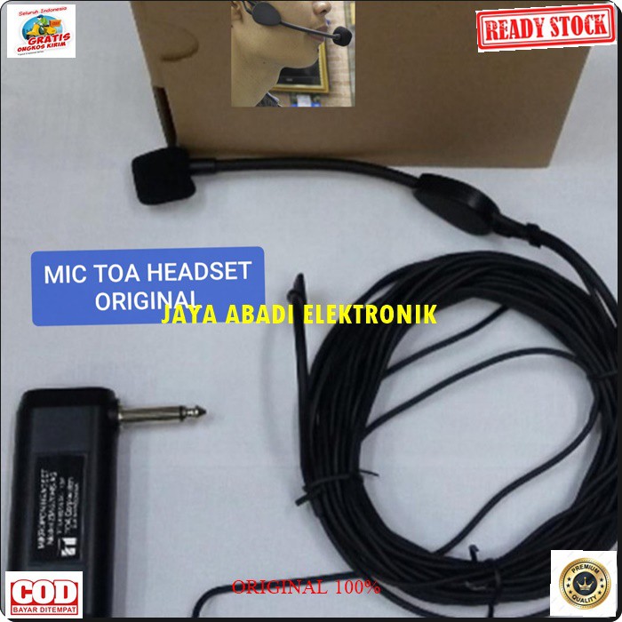 G01 TOA MIC HEADSET 10 METER MIKROPHONE AUDIO MIK BANDO KABEL PANJANG CABLE CONDENSER PEKA SENSITIF ELECTRIK MIKROPHONE VOKAL PROFESIONAL UNIVERSAL BISA DIPAKAI KESEMUA KE ALAT AUDIO MENGGUNAKAN BATERAI A2