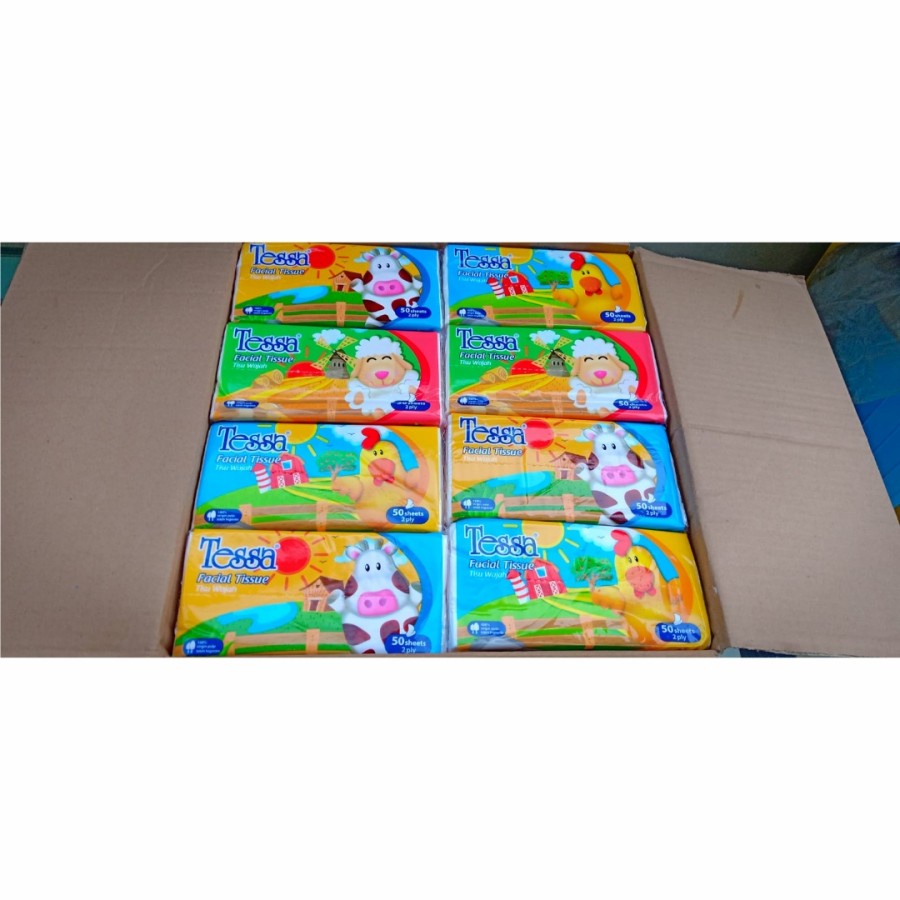 Tissue Tessa Travel Pack 50 sheets 2ply / Tisu Tessa Travelpack