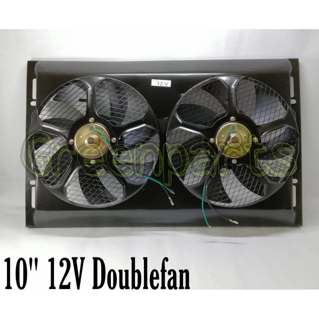 Extra Fan - Kipas AC Mobil 10 Inch 12V Double