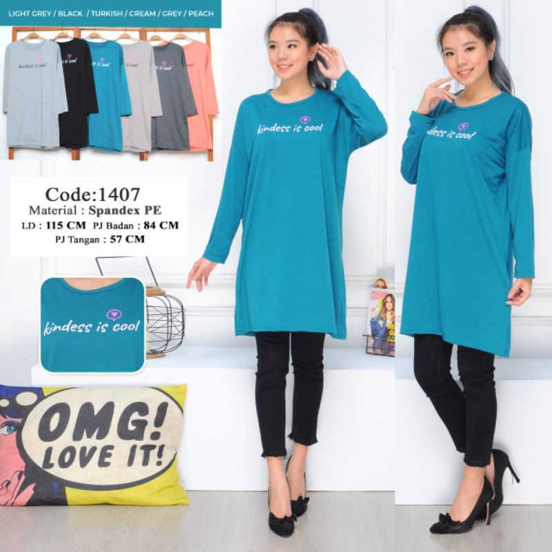 KAOS TUNIK SPANDEK POLOS