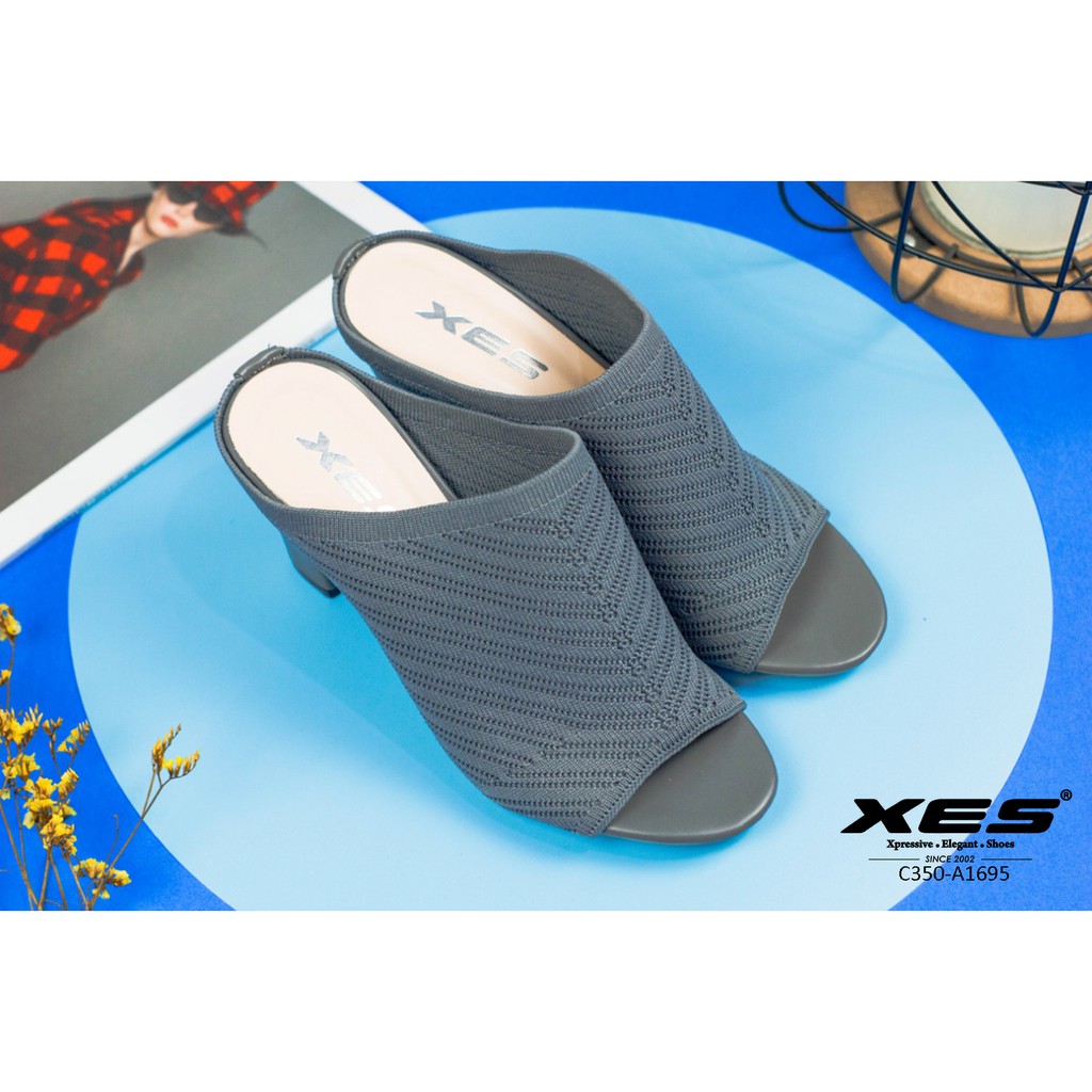 XES ORIGINAL C350-1695 SANDAL HAK WANITA IMPORT KNIT HEELS