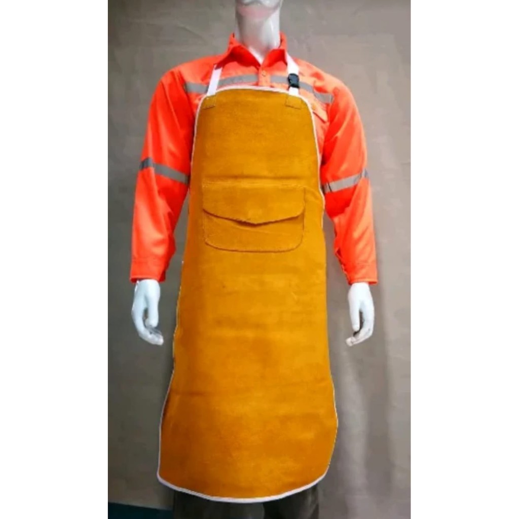 YUTAKA WELDING APRON Warna TAN/apron dada kulit tan