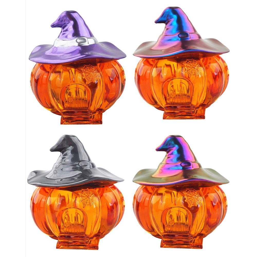 Preva Kotak Penyimpanan Permen Cetakan Permen DIY Kerajinan Lampu LED Epoxy Resin Halloween Labu