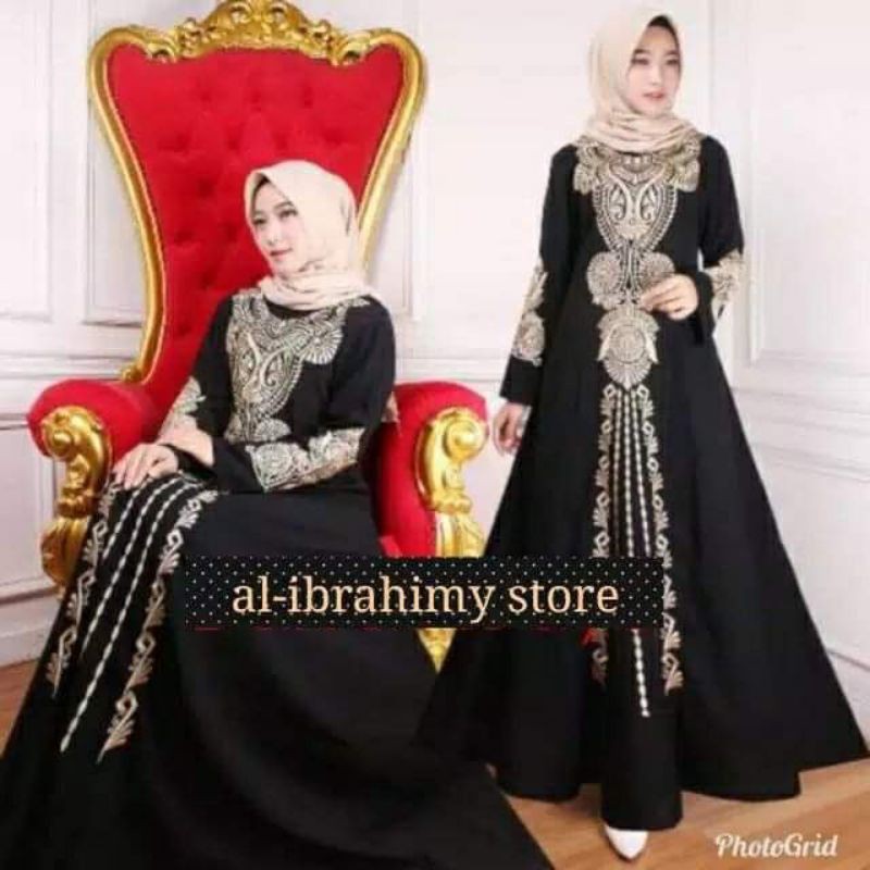 Abaya bordir syamila Gamis
