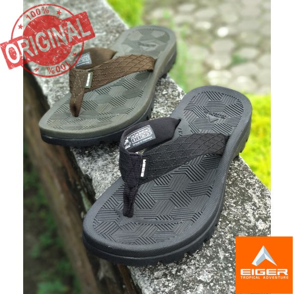 EIGER1989 SANDAL  BHARDEV PINCH 5776 SENDAL GUNUNG OLIV DAN BLACK SANDAL PRIA SANDAL WANITA SANDAL O