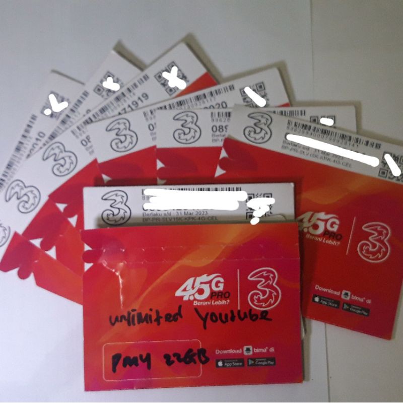 PERDANA KUOTA TRI 22 GB UNLIMITED YOUTUBE