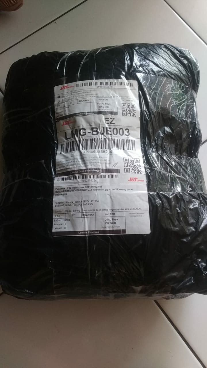 Hem Cowok Batik Jumbo Lengan Pendek Size M-xxxxxl Batik Pekalongan