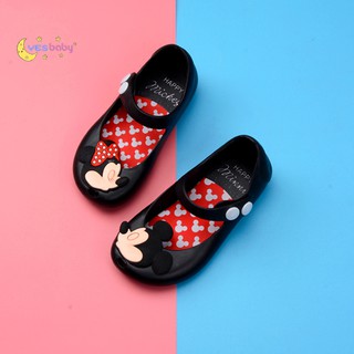 YESBABY Sepatu Anak  Perempuan  Korean Fashion Mickey  Mouse  