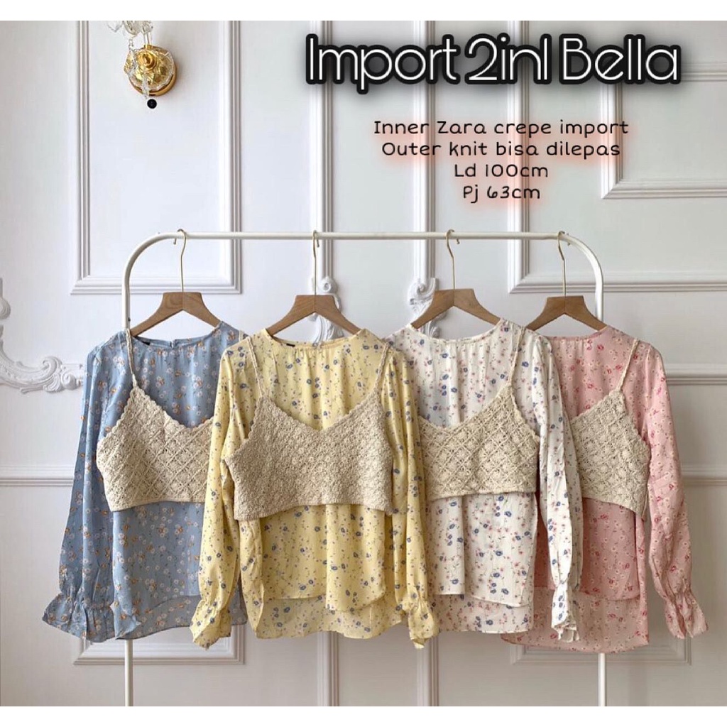 Blouse Zara Import 2in1