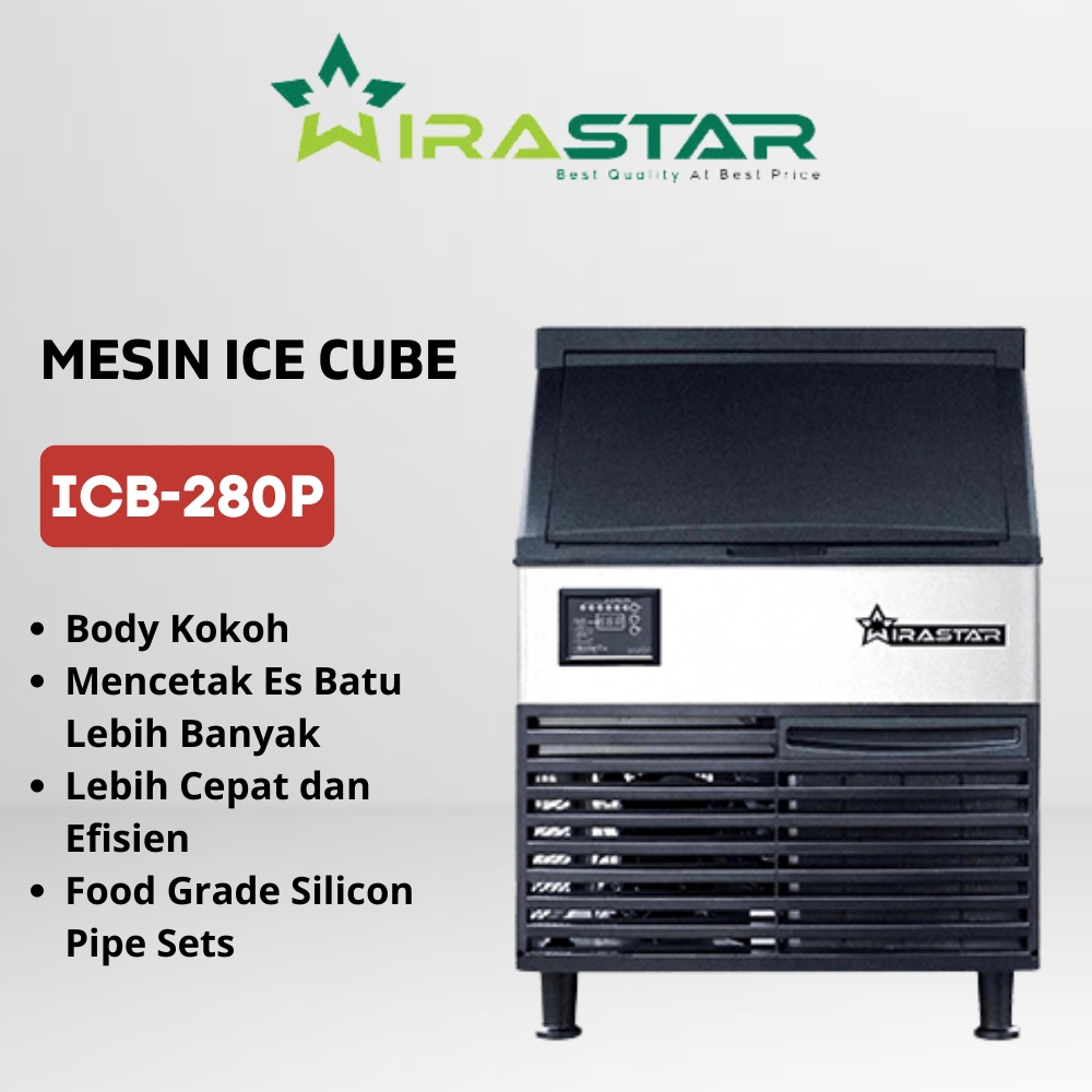 Jual Mesin Pembuat Es Batu / Ice Cube Machine ICB280P (127kg/Hari