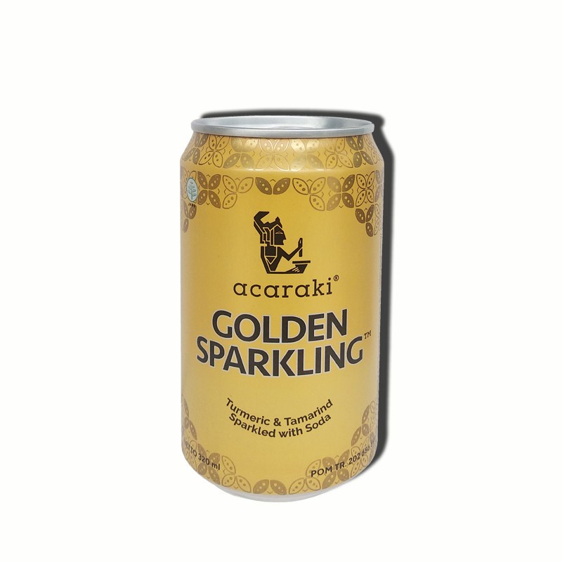 

ACARAKI GOLDEN SPARKLING CAN 320ML | minuman | soda | drink