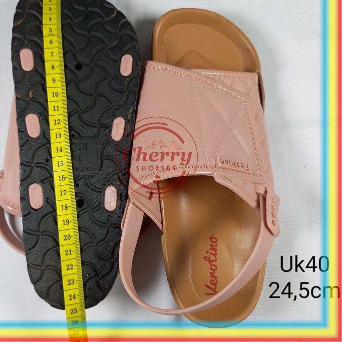 8038H2 Sandal Slop Cewek Verotino Sepatu Sandal Karet Wanita Slip On Tawana Kualitas Import