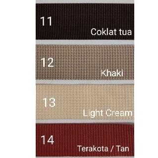 1 rol Webbing 2.5 cm Nylon tali ransel pola bintik timbul (manik) 45m