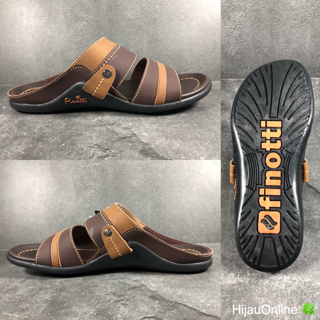 FINOTTI - BPZ 06 10 - Sandal Slop Sopan Kasual Tali 2 Laki-laki Pria-2